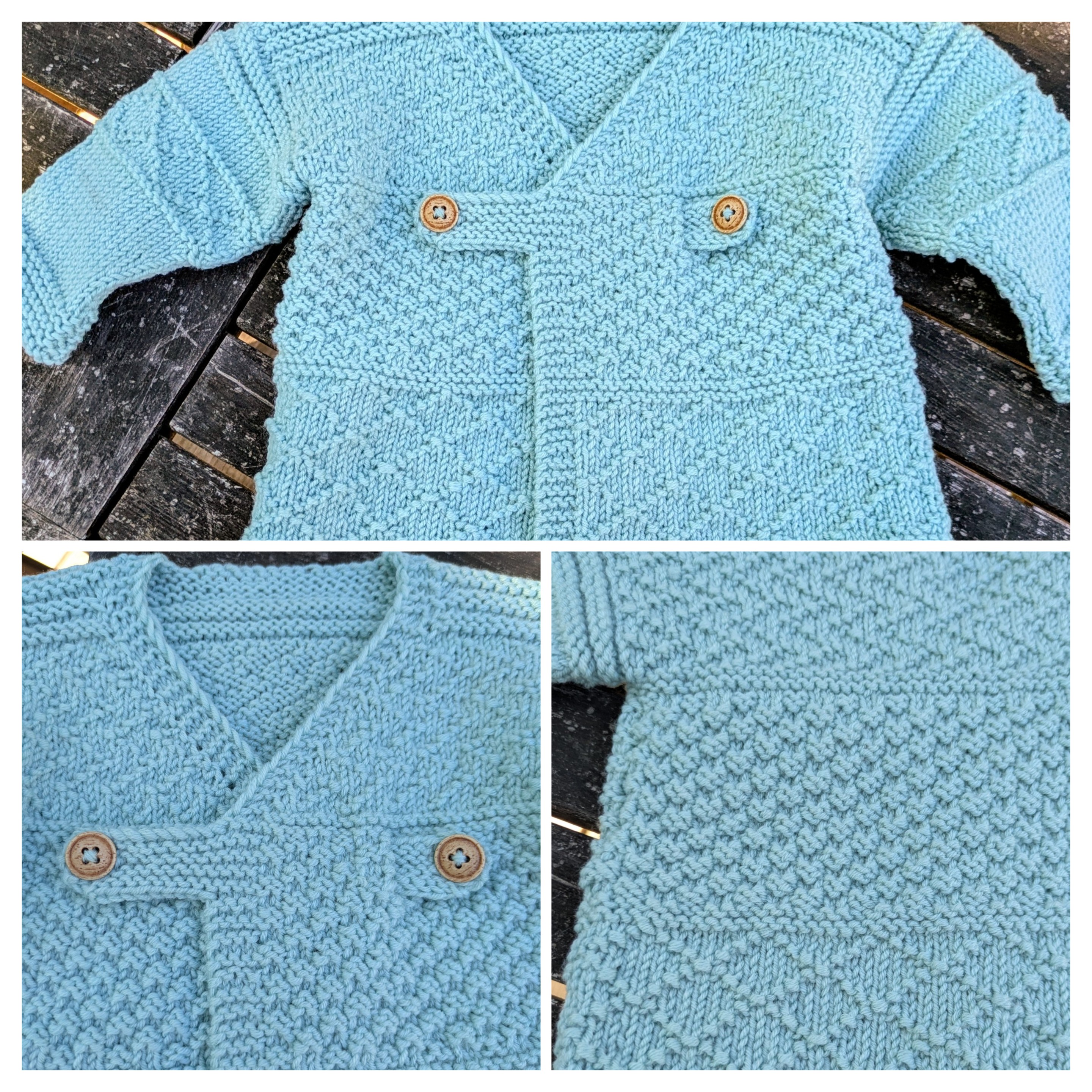 Baby Gansey Crossover Coat