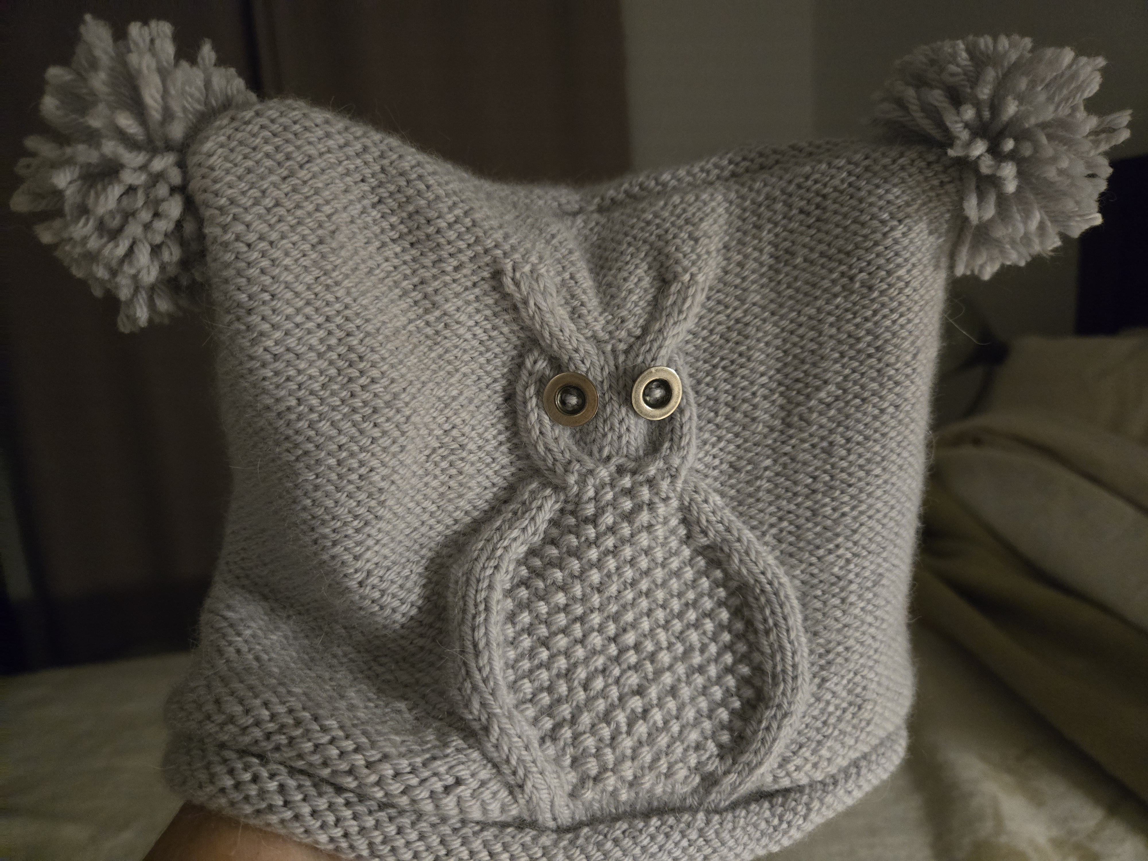 Owl baby hat