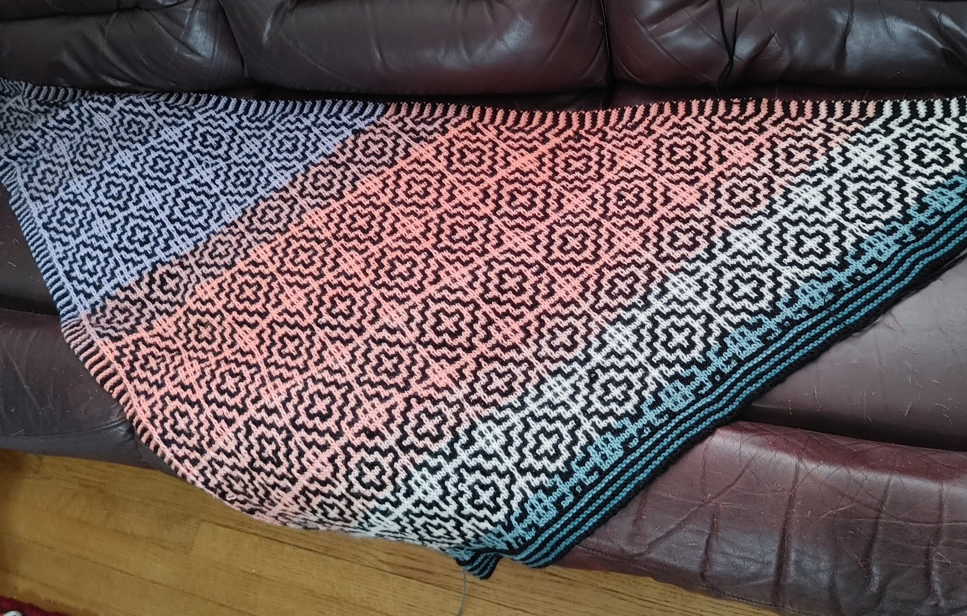 Colorplay Triangle Shawl