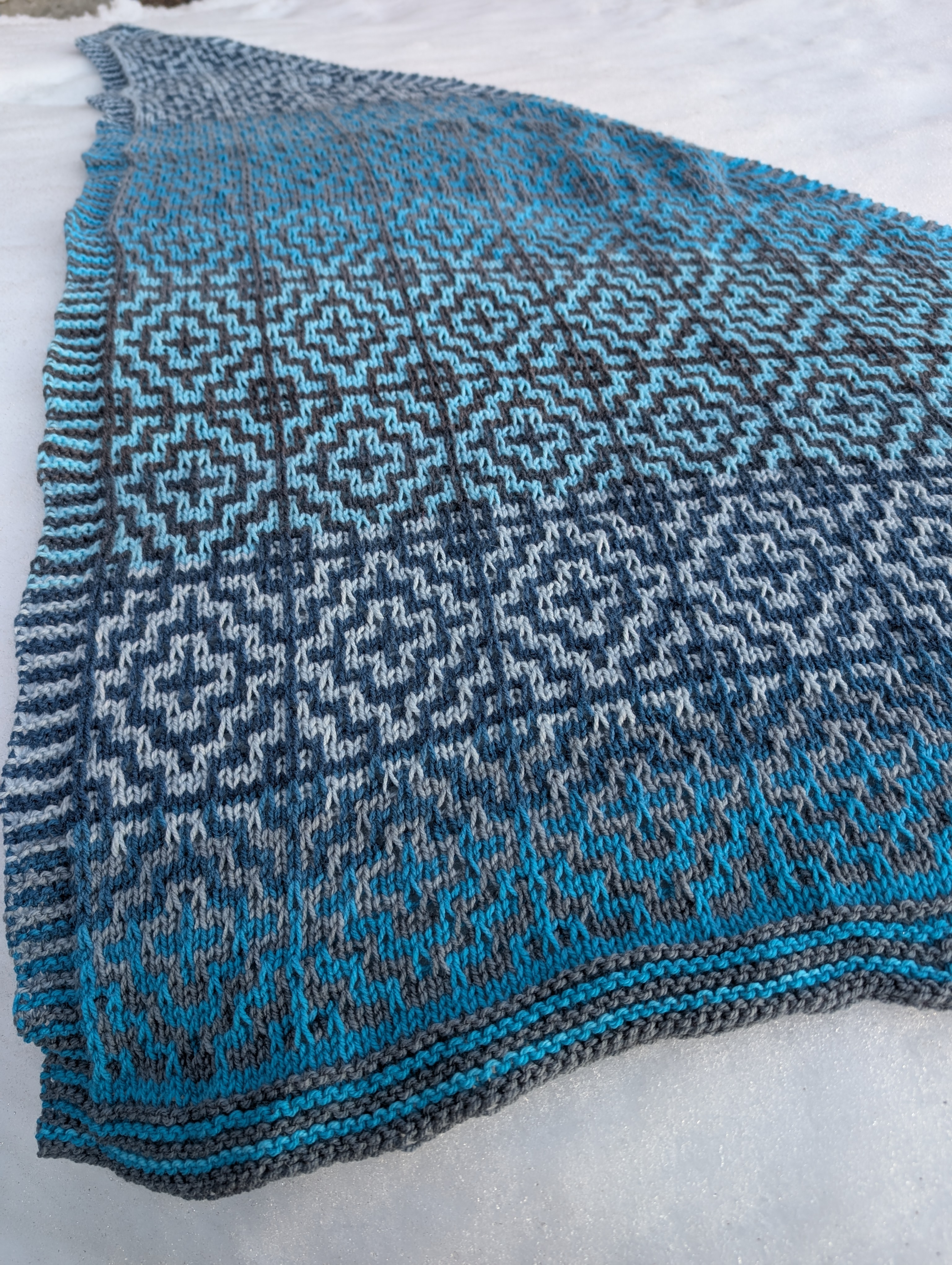 Colorplay Triangle Shawl