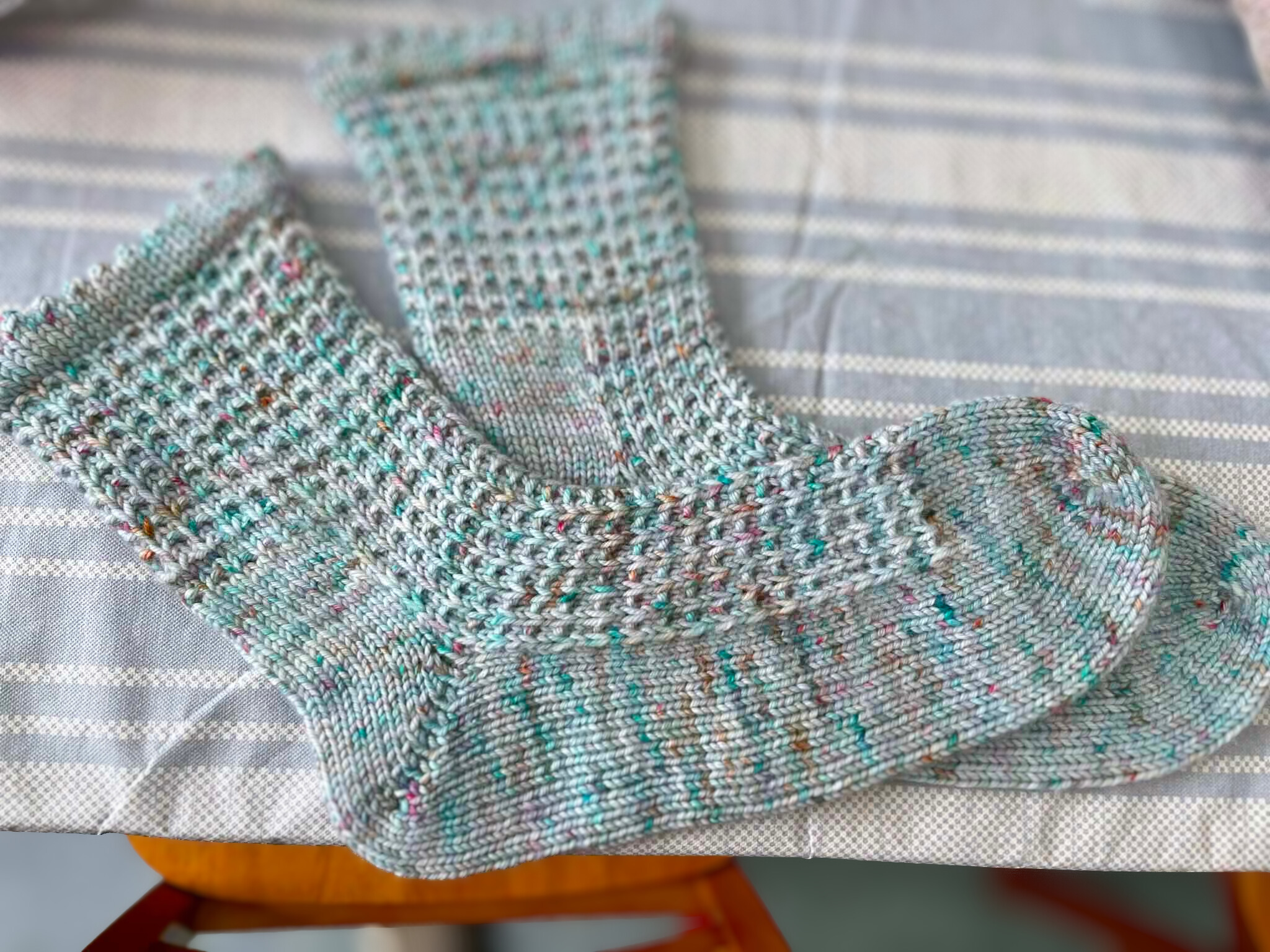 Grandma's Textured DK Cashmere Blend Socks